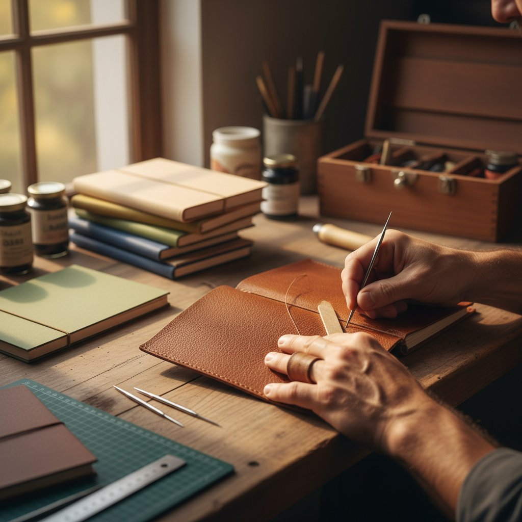 Professional notebook manufacturing process with quality materials